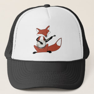 Fox Playing the Banjo Trucker Hat