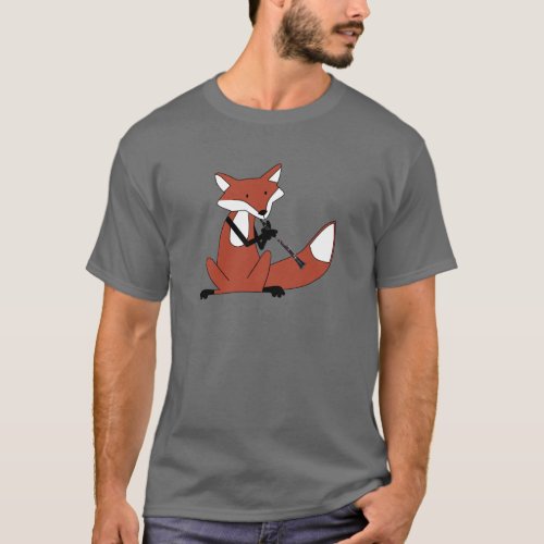 Fox Playing the Clarinet T_Shirt