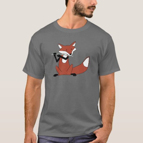 Fox Playing the Flute T_Shirt