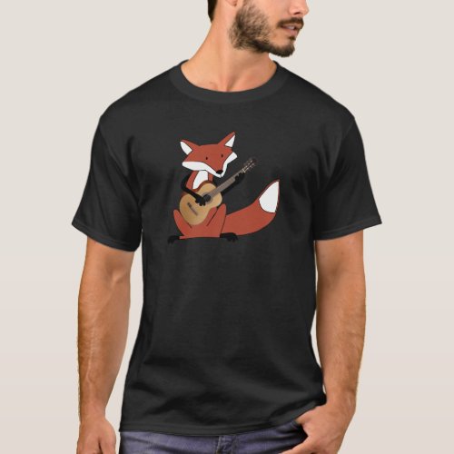 Fox Playing the Guitar T_Shirt