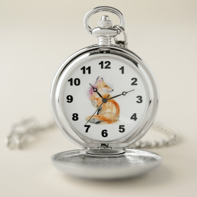 fox pocket clock pocket watch (Inside)