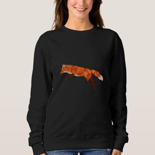 Fox polygon hunter hunting  2 sweatshirt (Front)