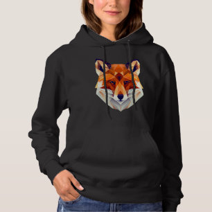 Fox Polygon Wild Animal Wildlife Zookeeper Geomet Hoodie