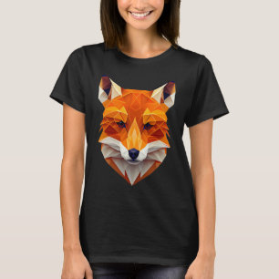 Fox Polygon Wild Animal Wildlife Zookeeper Geomet T-Shirt