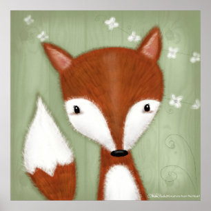 Fox Portrait Poster