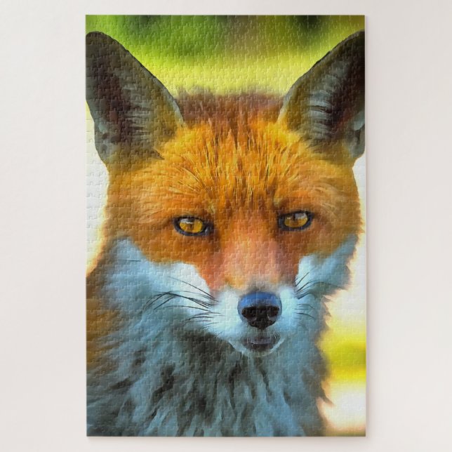 Fox Portrait Realistic Wildlife Art Jigsaw Puzzle (Vertical)
