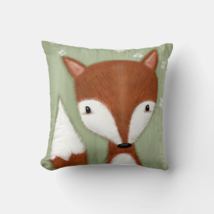 Fox Portrait Throw Pillow