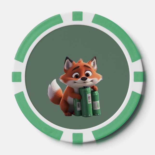 Fox Power Load  Poker Chips (Front)