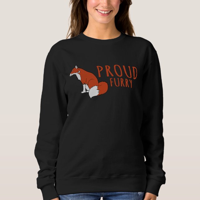 Fox   Proud Furry Fox Sweatshirt (Front)