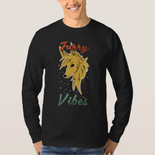 Fox Proud Furry Tail Ear Furry Vibes Furry Person T-Shirt
