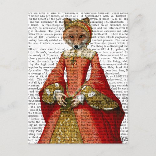 Fox Queen 2 Postcard