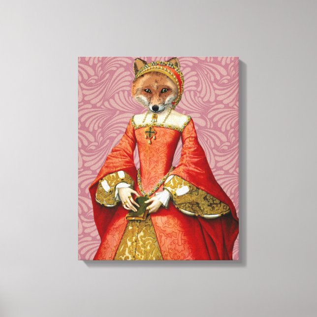 Fox Queen Canvas Print (Front)