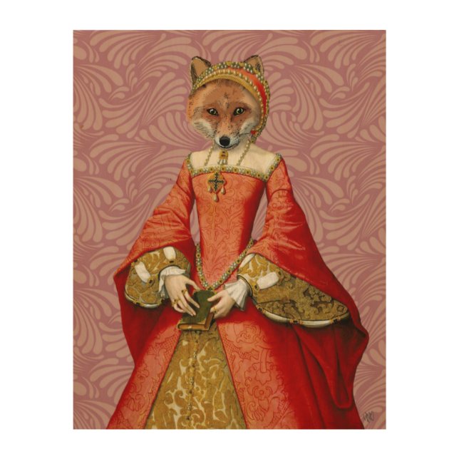 Fox Queen Wood Wall Decor (Front)