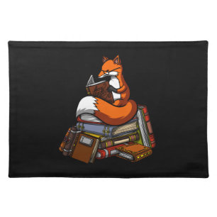 Fox Reading A Book Cloth Placemat