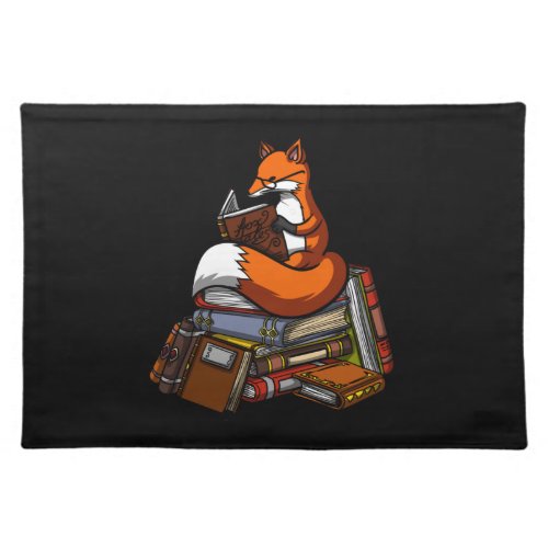 Fox Reading A Book Cloth Placemat