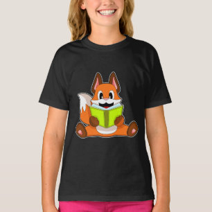 Fox Reading Book T-Shirt