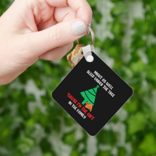 Fox Red Lab Christmas Sleep Labrador Retriever Keychain