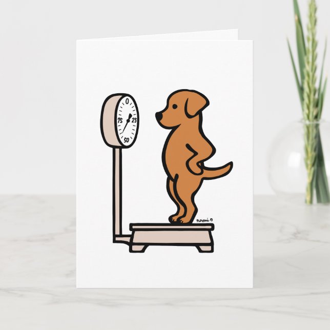 Fox Red Labrador on the Scale Card (Front)