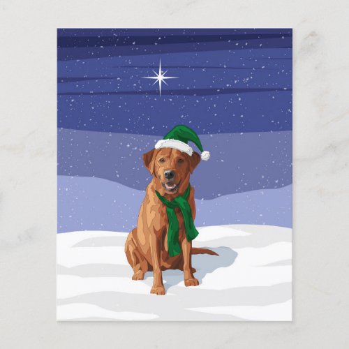 Fox Red Labrador Retriever Christmas Dog