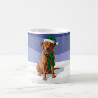 Fox Red Labrador Retriever Christmas Dog Coffee Mug