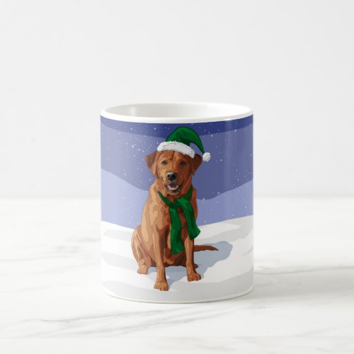 Fox Red Labrador Retriever Christmas Dog Coffee Mug