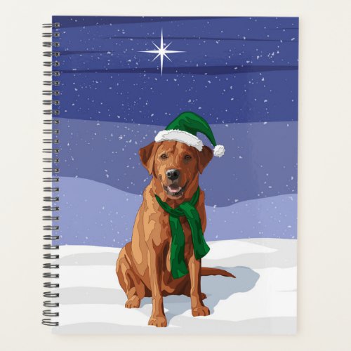 Fox Red Labrador Retriever Christmas Dog Planner