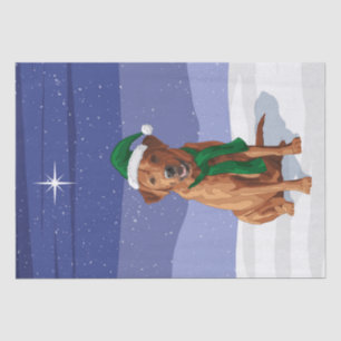 Fox Red Labrador Retriever Christmas Dog Tissue Paper