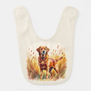 Fox Red Labrador Retriever Dog Baby Bib