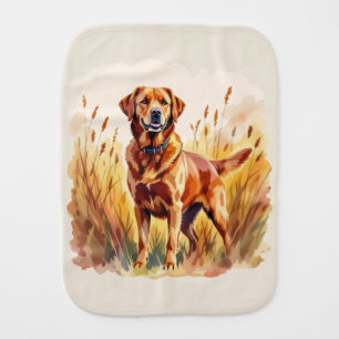 Fox Red Labrador Retriever Dog Baby Burp Cloth