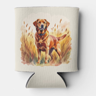 Fox Red Labrador Retriever Dog Can Cooler