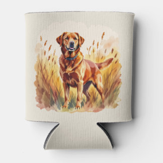 Fox Red Labrador Retriever Dog Can Cooler