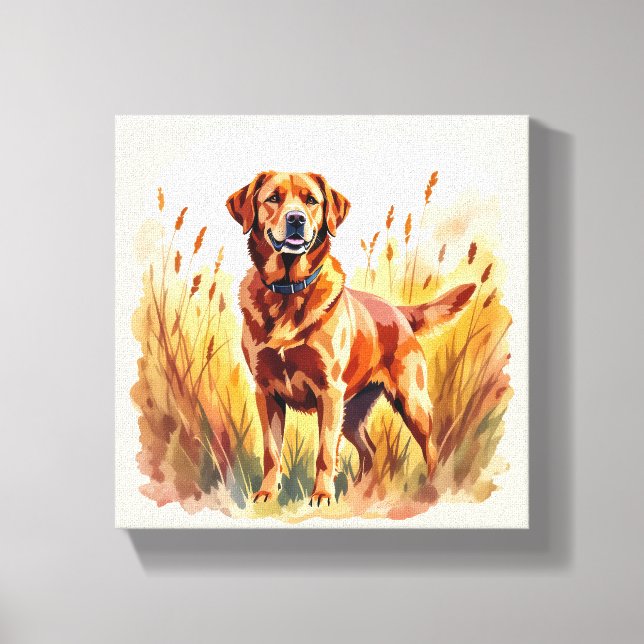 Fox Red Labrador Retriever Dog Canvas Print (Front)