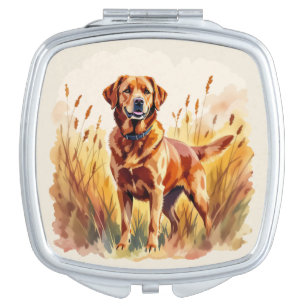 Fox Red Labrador Retriever Dog Compact Mirror