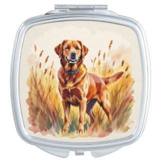 Fox Red Labrador Retriever Dog Compact Mirror