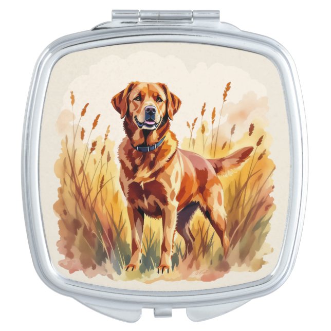Fox Red Labrador Retriever Dog Compact Mirror (Front)