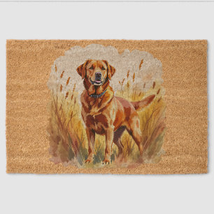Fox Red Labrador Retriever Dog Fiber Doormat