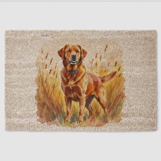 Fox Red Labrador Retriever Dog Fiber Doormat