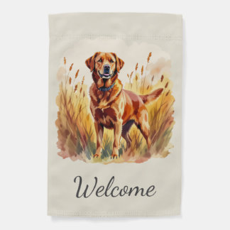 Fox Red Labrador Retriever Dog Garden Flag