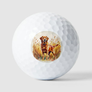 Fox Red Labrador Retriever Dog Golf Balls