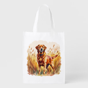 Fox Red Labrador Retriever Dog Grocery Bag
