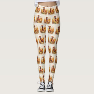 Fox Red Labrador Retriever Dog Leggings