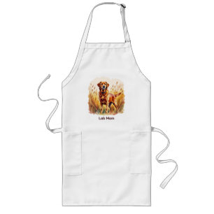 Fox Red Labrador Retriever Dog Long Apron