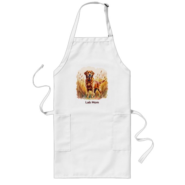Fox Red Labrador Retriever Dog Long Apron (Front)