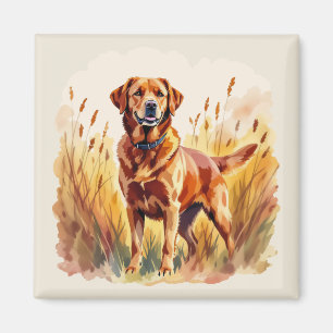Fox Red Labrador Retriever Dog Magnet