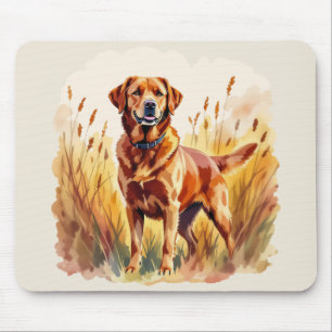 Fox Red Labrador Retriever Dog Mouse Pad