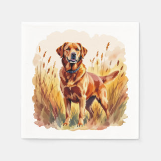 Fox Red Labrador Retriever Dog Napkins