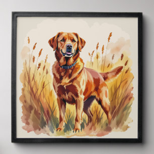 Fox Red Labrador Retriever Dog Peel And Stick Photo Tile