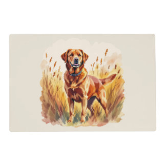 Fox Red Labrador Retriever Dog Placemat