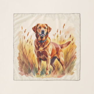 Fox Red Labrador Retriever Dog Scarf