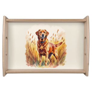 Fox Red Labrador Retriever Dog Serving Tray